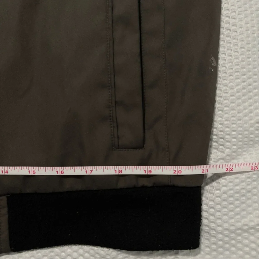 Andrew‎ Marc Mens Bomber Jacket Brown Olive Full Zip Quilted Lined Medium